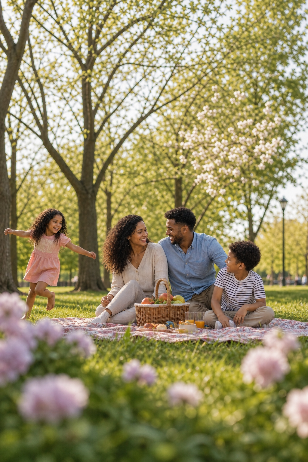 Happy Family at Sunset1 Portrait